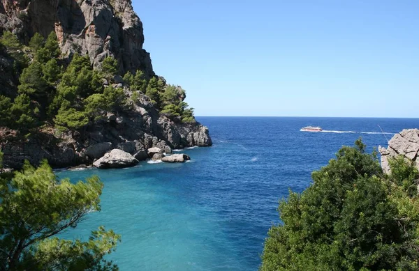View Coast Mediterranean Sea Italy — Stock Photo, Image