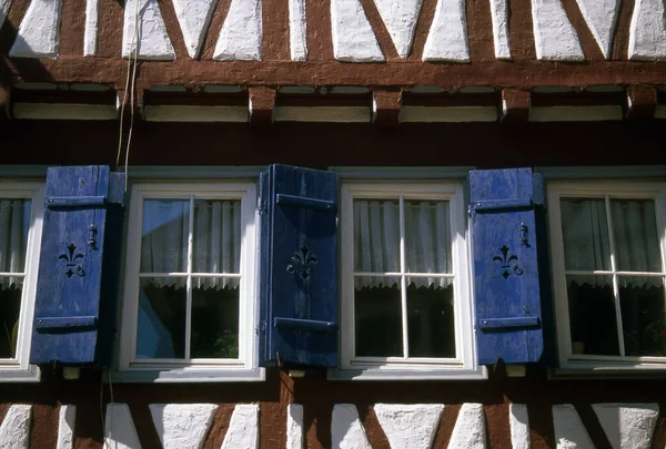 Okno Domu Muru Pruskiego 0184 — Zdjęcie stockowe