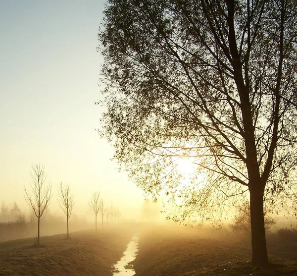 Krásný Výhled Západ Slunce — Stock fotografie