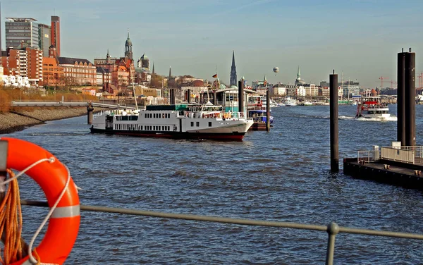 Havenstad Hamburg Duitsland — Stockfoto