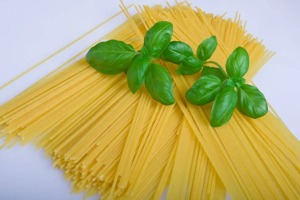 Итальянские Спагетти Длинной Пастой — стоковое фото