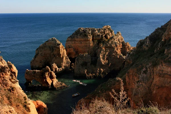 Formação Rochosa Algarve — Fotografia de Stock