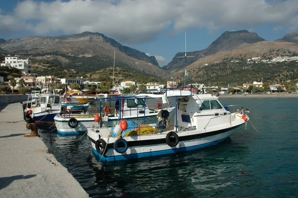 Рибний Порт Плакіасі Крит — стокове фото
