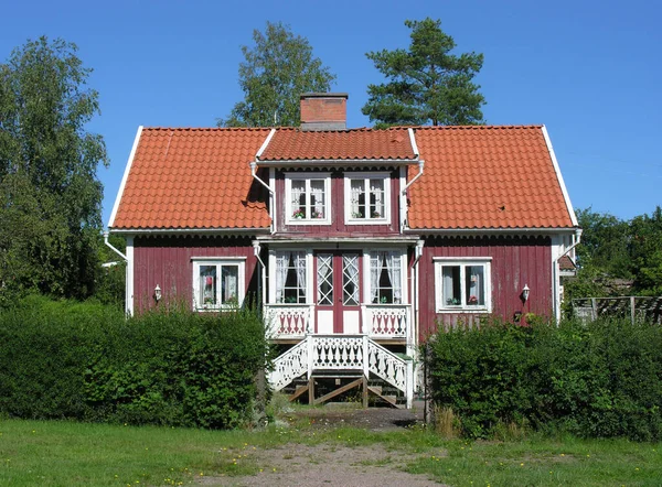 Ferienhaus Gebäude Auf Dem Land Architektur — Stockfoto