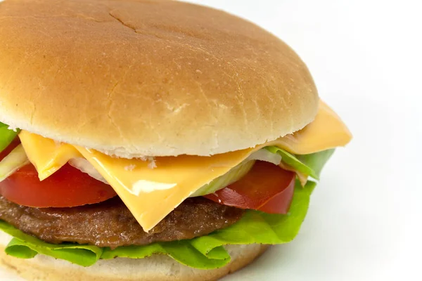 Американский Гамбургер Фаст Фуд — стоковое фото