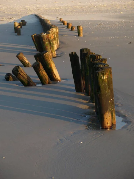 Деревянный Пирс Балтийском Море — стоковое фото