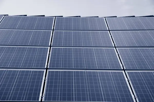 Alternativ Solenergi Solceller Icke Förorenande Klimatskydd — Stockfoto