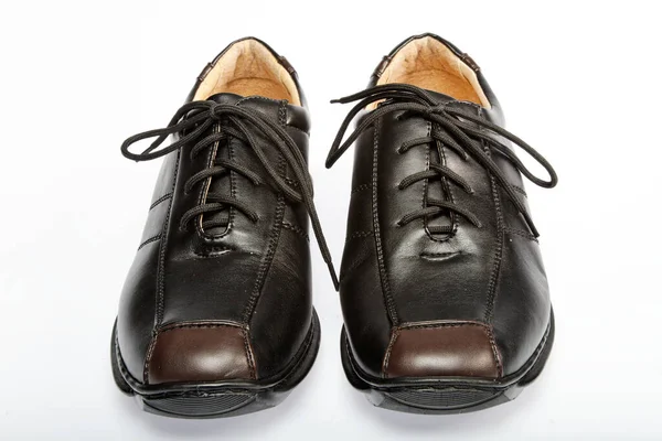 Чоловіче Взуття Ізольоване Білому — стокове фото