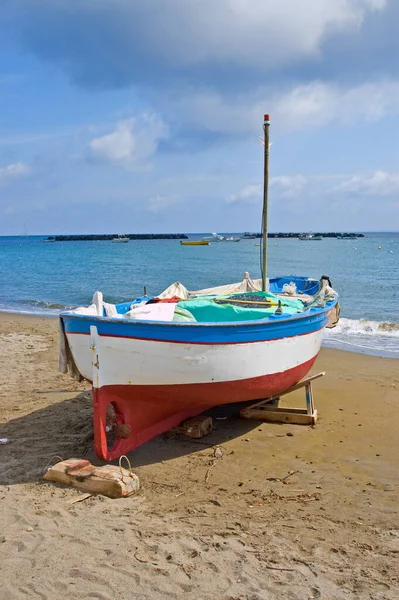 Fischerboot Strand — Stockfoto