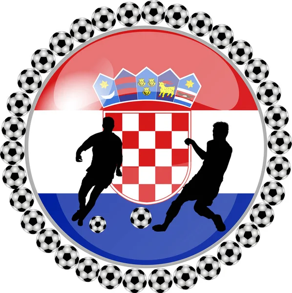 Football Player Gomb Horvátország — Stock Fotó