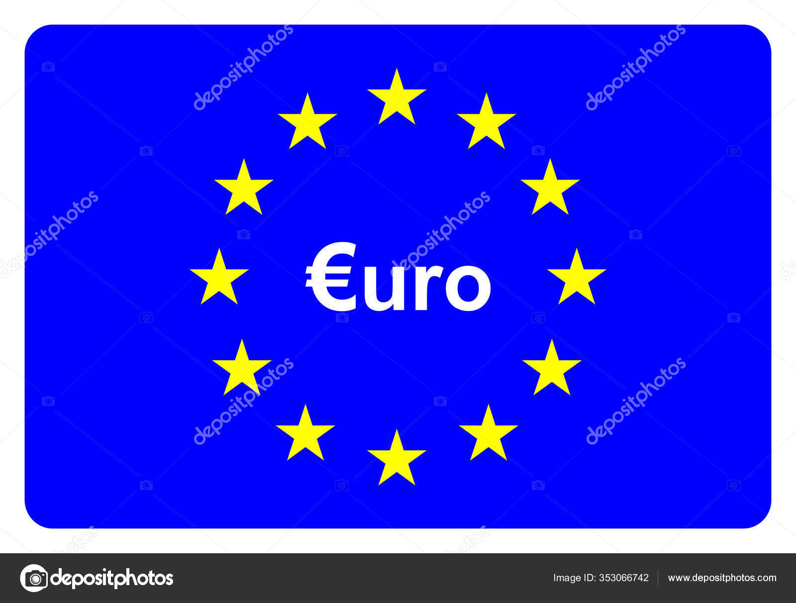 European Union Flag Isolated White Background Stock Photo by  ©PantherMediaSeller 353066742