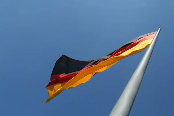 Német Zászló Nemzeti Színek Hazafias Ország — Stock Fotó
