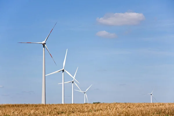 Wind Turbines Alternative Windmill Electricity Technology — Stock Photo, Image
