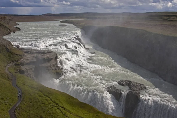 Gullfoss Vattenfall Island — Stockfoto