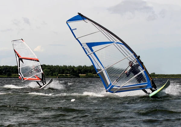 Den Sötaste Hobbyn Två Över Veerse Sea Och Kul — Stockfoto