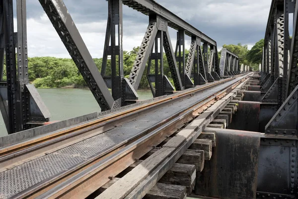 Pont Ferroviaire Dans Ville Thaïlande — Photo