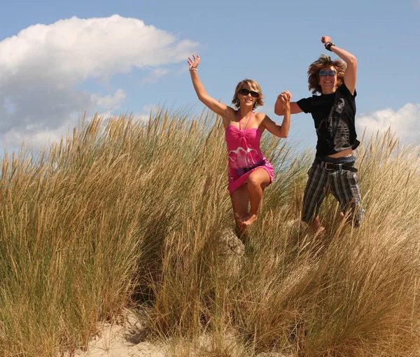 Panoramisch Uitzicht Duinen Selectieve Focus — Stockfoto