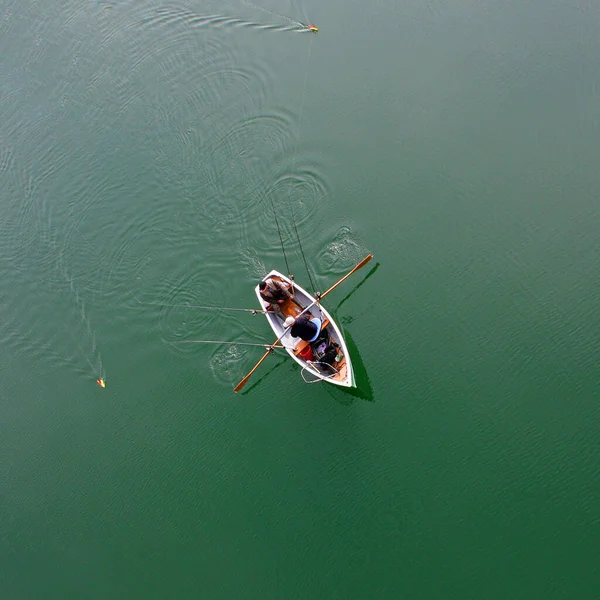 Vista Aerea Kayak Sul Fiume — Foto Stock