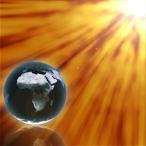 Ziemia Słońcem Światem — Zdjęcie stockowe