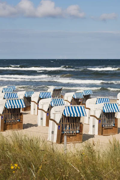 Cesti Spiaggia Sul Mar Baltico — Foto Stock