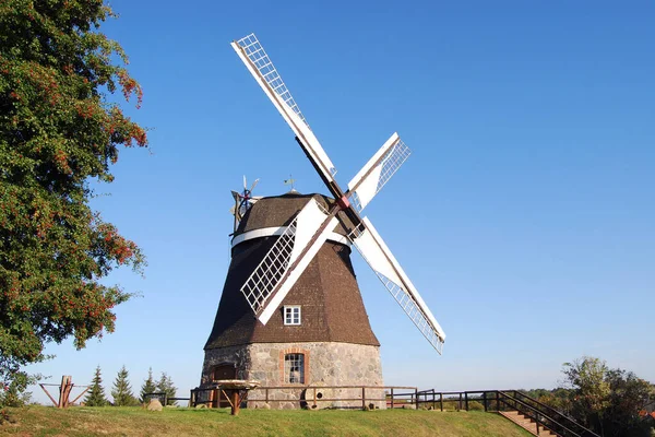 Molino Viento Holandés Campo —  Fotos de Stock