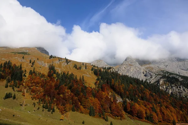 雄伟的阿尔卑斯山景观的质感景观 — 图库照片