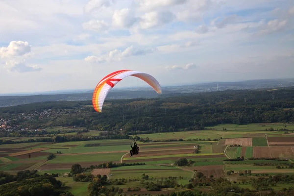 Paraglider Flying Sky — Stock Photo, Image