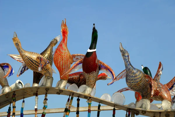 Glass Birds Murano — Stock Photo, Image