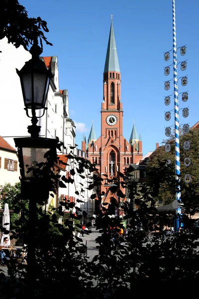 Kościół Jana Chrzciciela Monachium — Zdjęcie stockowe