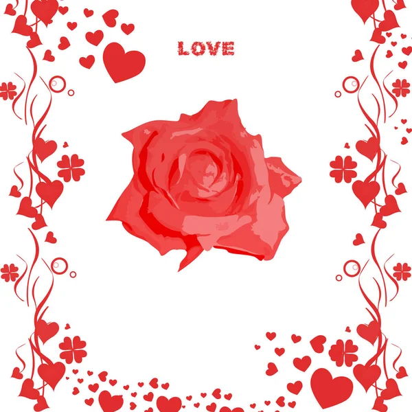 Bunter Hintergrund Für Valentinstag Karte — Stockfoto