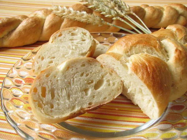 Fresh Bread Table — Stock Photo, Image