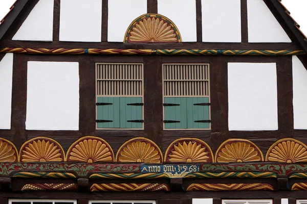 Half Timbered House Detail Old Hanseatic City Lemgo — Stock Photo, Image