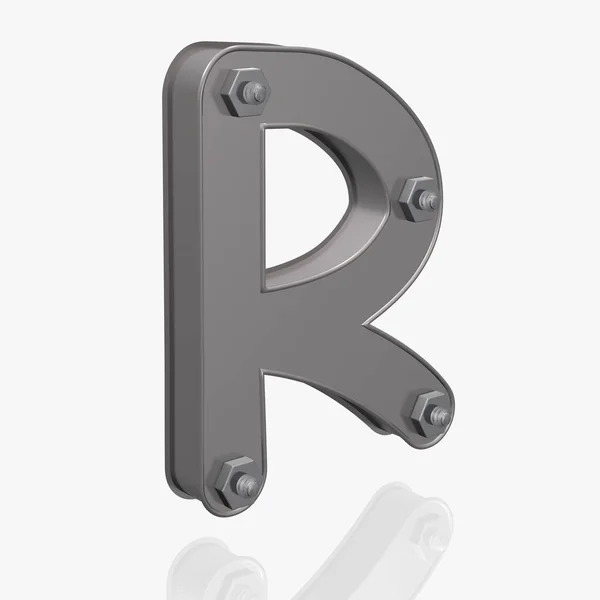 Alfabeto Metal Letter — Fotografia de Stock