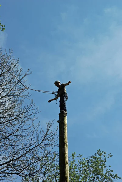 Skocz Pamper Pole — Zdjęcie stockowe