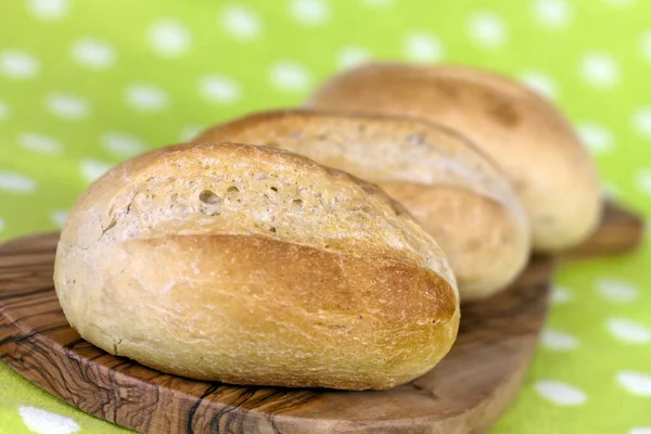 Fresh Bread Rolls Food Background — Stock Photo, Image