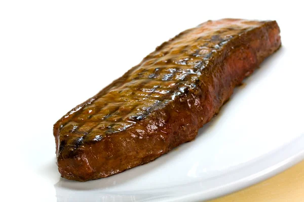 Steak Croustillant Nourriture Viande Savoureuse — Photo