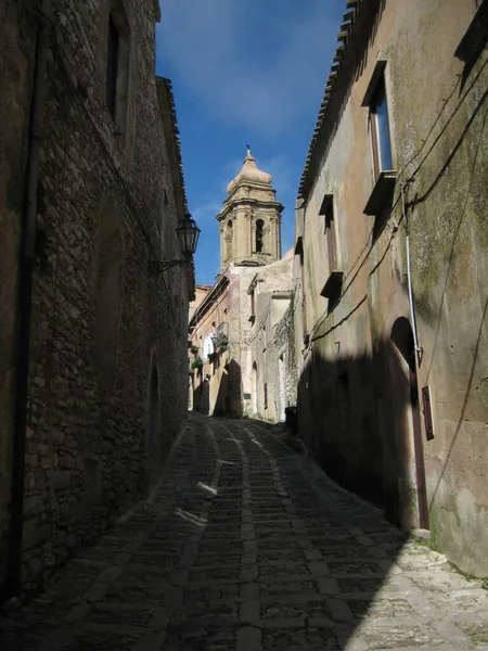 Erice Sicilya Sokak — Stok fotoğraf