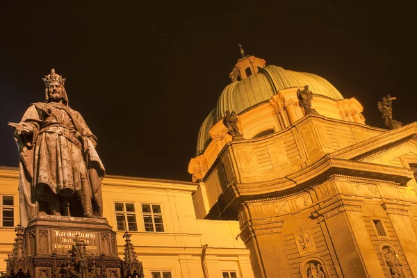 Igreja Dos Cruzados Praga — Fotografia de Stock