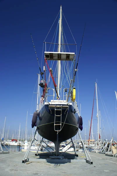 Sailboat Dry Dock — Stock Photo, Image