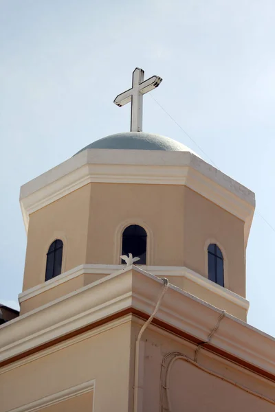 Torre Una Iglesia Griega — Foto de Stock