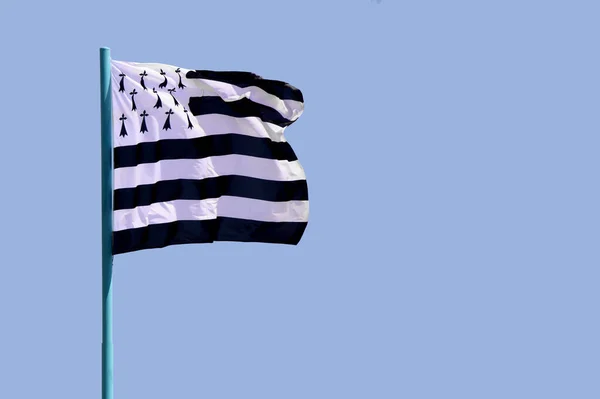 Flaga Bretanii Flaga Kraju — Zdjęcie stockowe