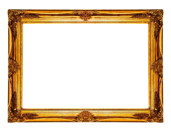 Vergoldeter Holzrahmen Für Ein Bild Oder Einen Spiegel — Stockfoto