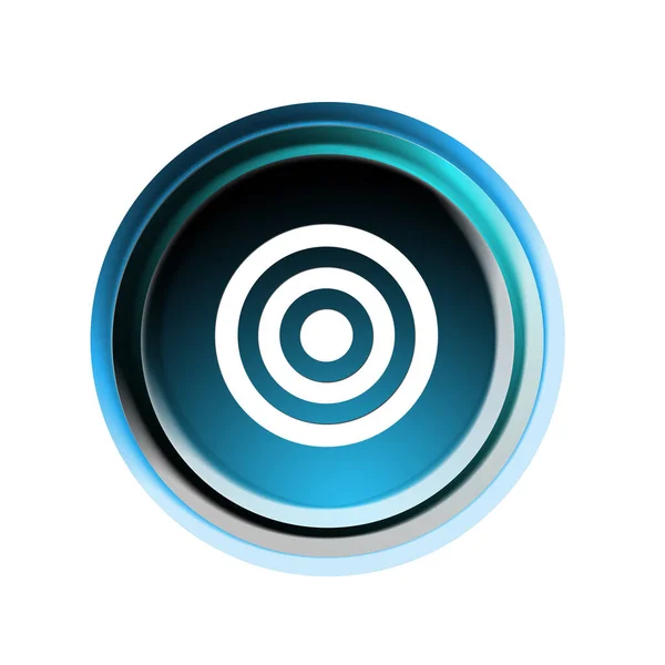 Target Button Graphic Illustration — 스톡 사진