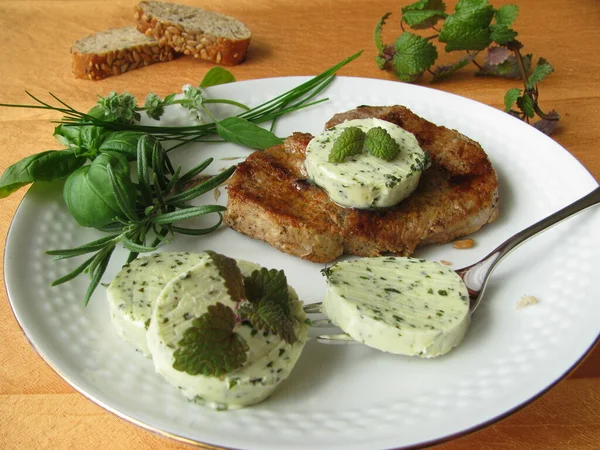 Baked Cheese Herbs Spices — Stock Photo, Image