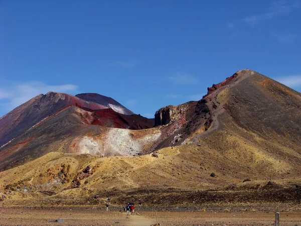 Όρος Ngauruhoe Και Ερυθρός Κρατήρας — Φωτογραφία Αρχείου