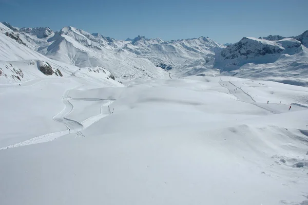 Skigebied Arlberg — Stockfoto