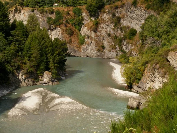 Hegyi Folyó Kanyonban — Stock Fotó