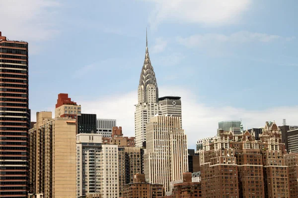 Skyline New York Avec Gratte Ciel Bâtiments Urbains — Photo