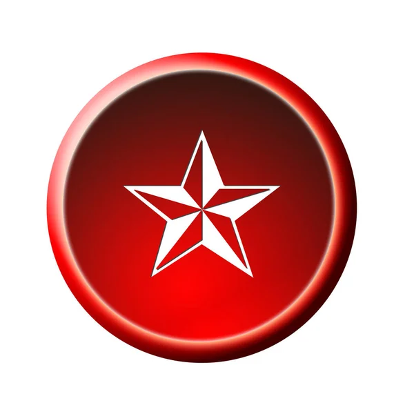 Signo Estrella Gráfico Botón —  Fotos de Stock
