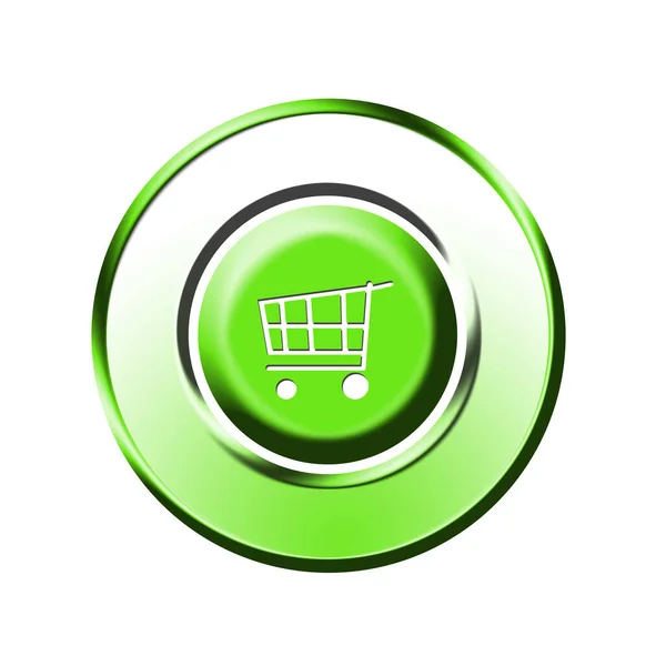Online Shop Button Grafische Illustratie — Stockfoto